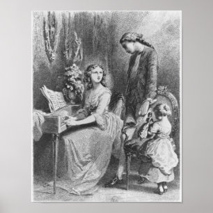 Poster Ilustração 'das amarguras de Werther
