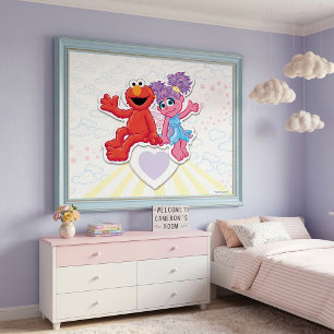 Póster Ilustração de Abby & Elmo