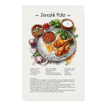 Ilustração de Aquarela do Polo Zeresk | Comida per