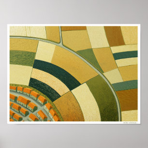 POSTER ILUSTRAÇÃO DE ARTE FINA EURO VILAREJO TERRA AGRÍCO