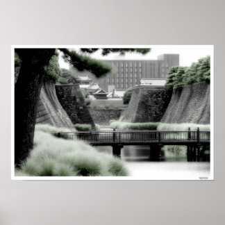 POSTER ILUSTRAÇÃO DE ARTE FINA OSAKA JAPÃO