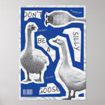 Ilustração de Arte Não Seja Um Ganso Bobo