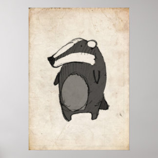 Póster Ilustração de Badger
