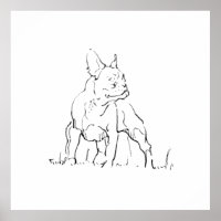 Ilustração de Cachorro Bulldog Francês - Mãe de Ca