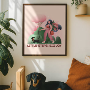 Poster Ilustração de Cachorro Maravilha