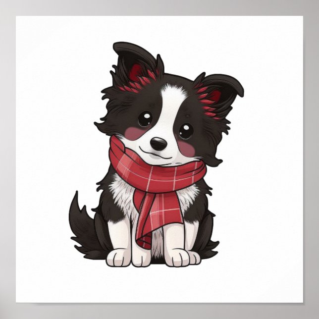 Poster Ilustração de cão de desenho animado (Frente)