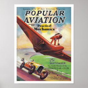 POSTER ILUSTRAÇÃO DE CAPA DE REVISTA VINTAGE DOS ANOS 193