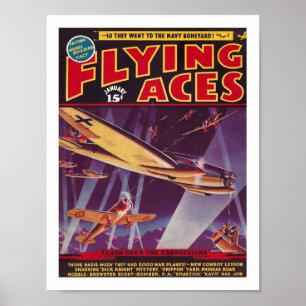 POSTER ILUSTRAÇÃO DE CAPA DE REVISTA VINTAGE DOS ANOS 193