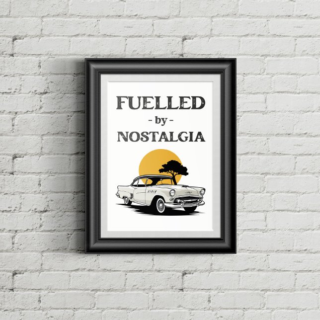 Poster Ilustração de carro vintage. (Criador carregado)