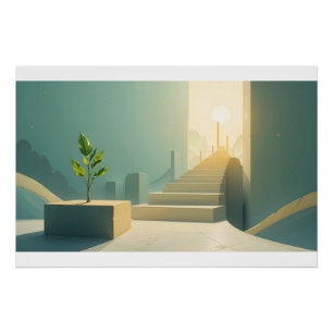 Póster Ilustração de Crescimento Universal