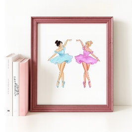 Poster Ilustração de dança de Belle