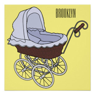 Póster Ilustração de desenho animado do stroller