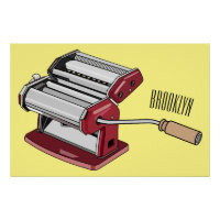 Ilustração de desenho do fabricante de massas