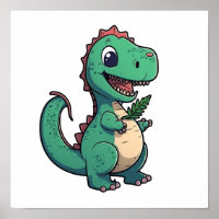 Ilustração de dinossauro de desenho animado