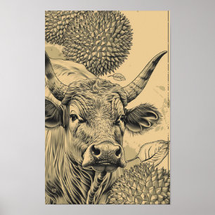 Poster Ilustração de Embalagem de Jerky com Flavura de Du