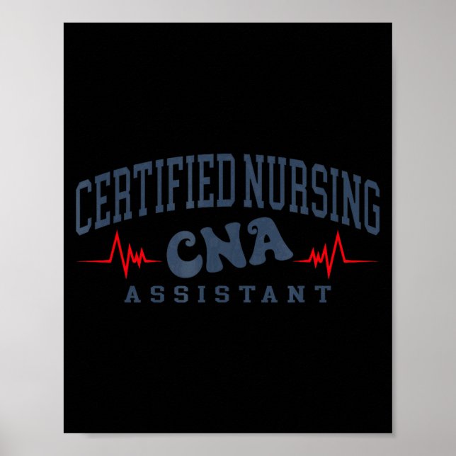 Poster Ilustração de Enfermeira Certificada Assistente de (Frente)
