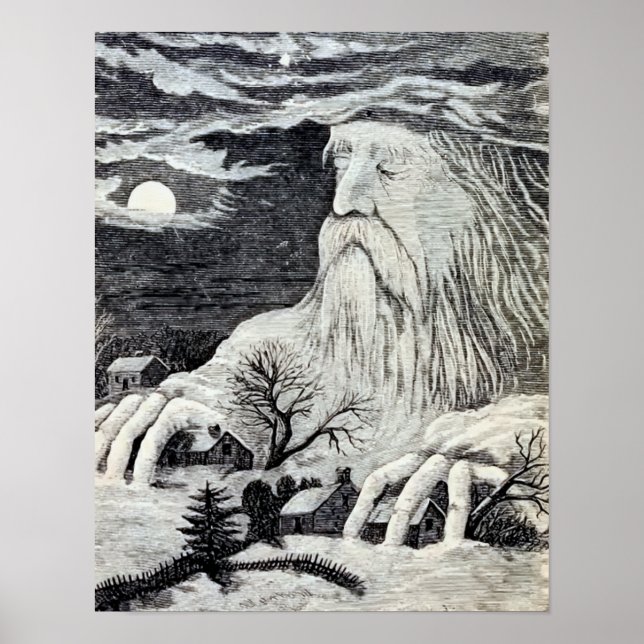 Póster Ilustração de "Jack Frost" (Frente)