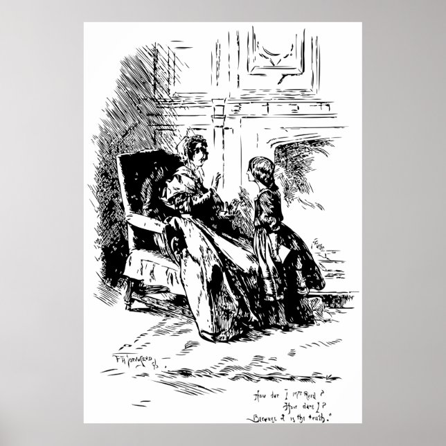 Poster Ilustração de Jane Eyre (Frente)