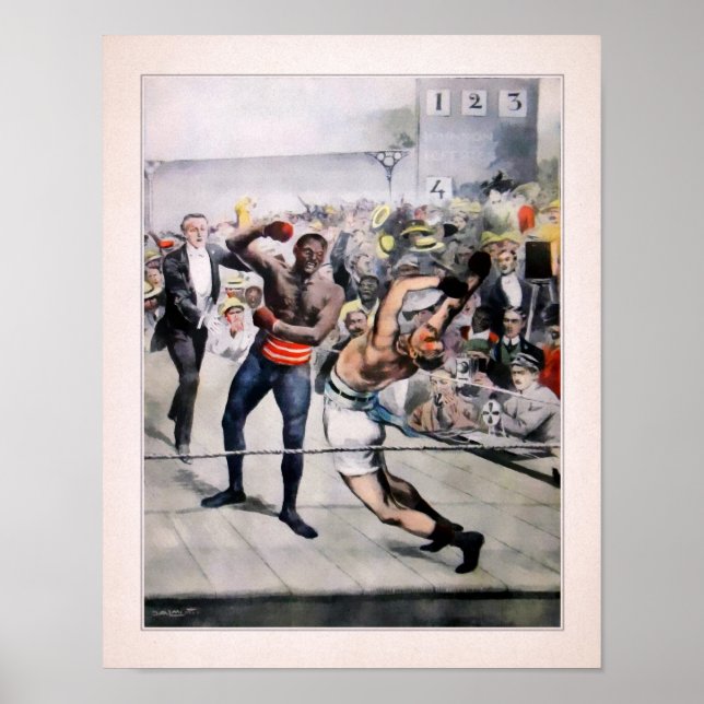 Poster Ilustração de Johnson Jeffries, italiano Vintage (Frente)