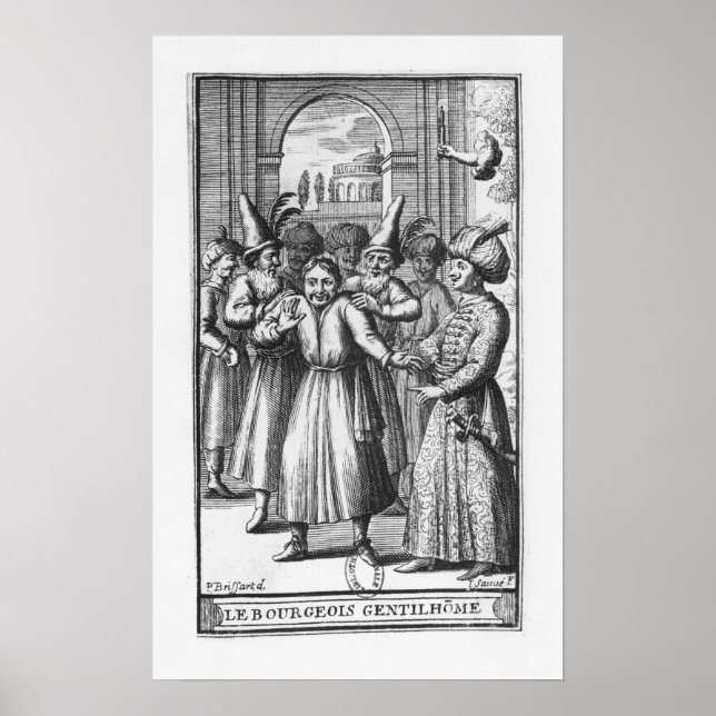 Poster Ilustração de "Le Bourgeois Gentilhomme" (Frente)