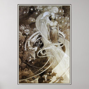 Póster Ilustração de Le Pater por Alphonse Mucha