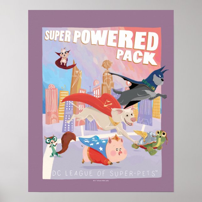 Poster Ilustração de Metrópolis de Super Powered Pack (Frente)