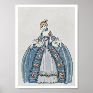 Poster Ilustração de Moda Art Deco