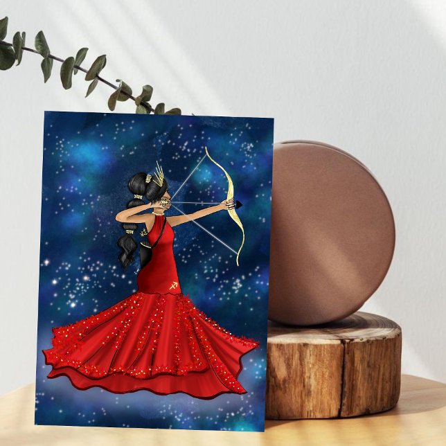 Poster Ilustração de Moda de Deusa Feminina Sagittarius (Criador carregado)