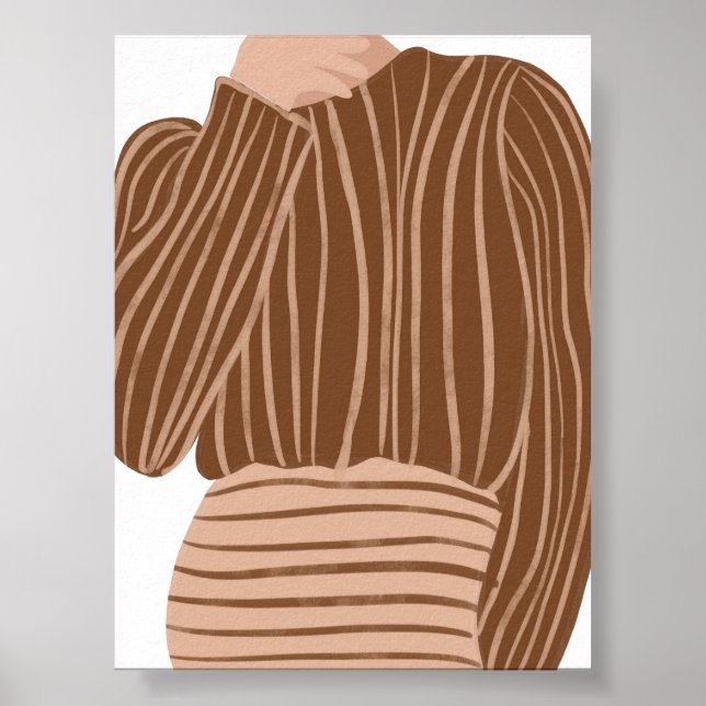 Poster Ilustração de Moda Minimalista (Frente)