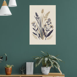 Poster Ilustração de natureza sem som