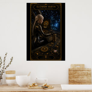 Poster Ilustração de Navegação no Hiperespaço de Elowen V
