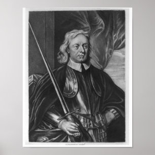 Póster Ilustração de Oliver Cromwell
