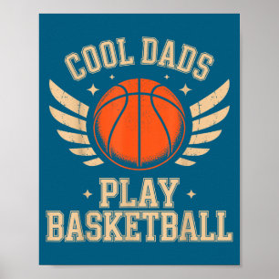 Poster Ilustração de Pais Legais Jogam Basquete