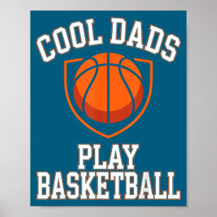 Poster Ilustração de Pais Legais Jogam Basquete