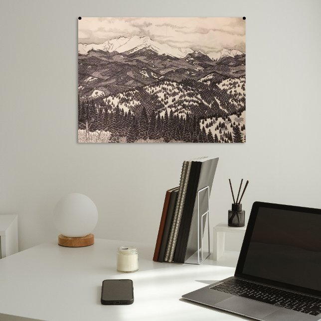 Póster Ilustração de Pico/Caneta/Lápis de Picos com Capa  (Criador carregado)