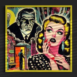 Poster Ilustração de Pulverização de Vintage