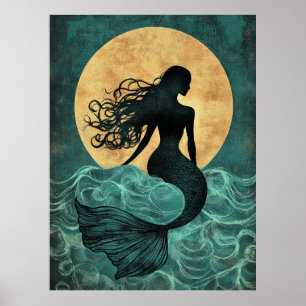 Poster Ilustração de Sereia