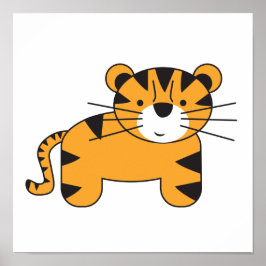 Poster Ilustração de tigre por Lorena Depante