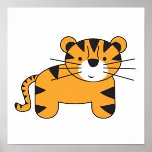 Poster Ilustração de tigre por Lorena Depante