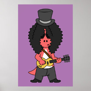 Poster Ilustração De Um Allosauro Vestido Como Estrela De