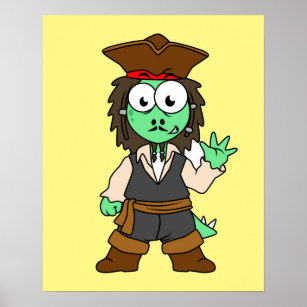 Poster Ilustração De Um Pirata De Estegossauro, Jack Spar
