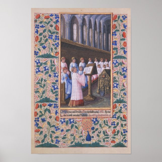 Poster Ilustração de um serviço funerário (Frente)