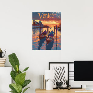 Poster Ilustração de Veneza