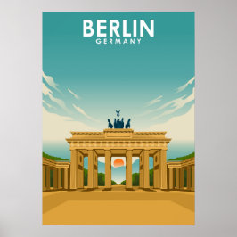 Poster Ilustração de Viagem da Alemanha de Berlim