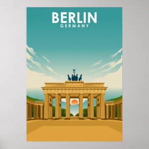 Poster Ilustração de Viagem da Alemanha de Berlim