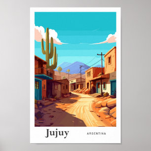 Poster Ilustração de Viagem da Jujuy Argentina
