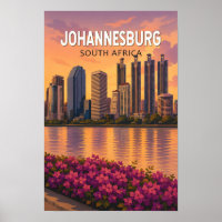Ilustração de viagem de arte de Joanesburgo África