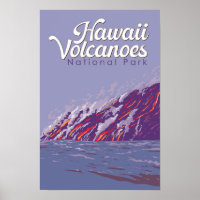 Ilustração de Viagem do Parque Nacional dos Vulcõe