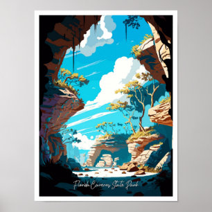 Poster Ilustração de Viagens vintage de Arte da Flórida C