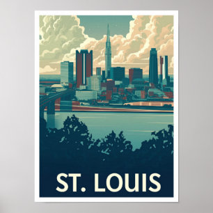 Poster Ilustração de Viagens vintage de Arte de Louis Mis